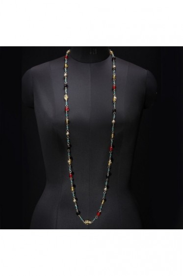 Beaded Double-loop Necklace