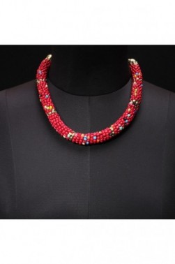 Red Speckled Necklace