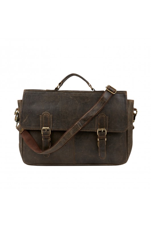 ZhiGe Briefcase,Mens Leather Shoulder Bag Messenger Bag Business Briefcase