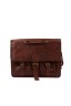 Rustic Look Leather Messenger Bag